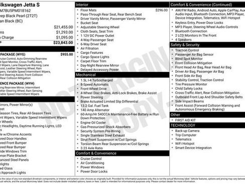 Certified 2023 Volkswagen Jetta S w/ IQ.Drive Package image 41