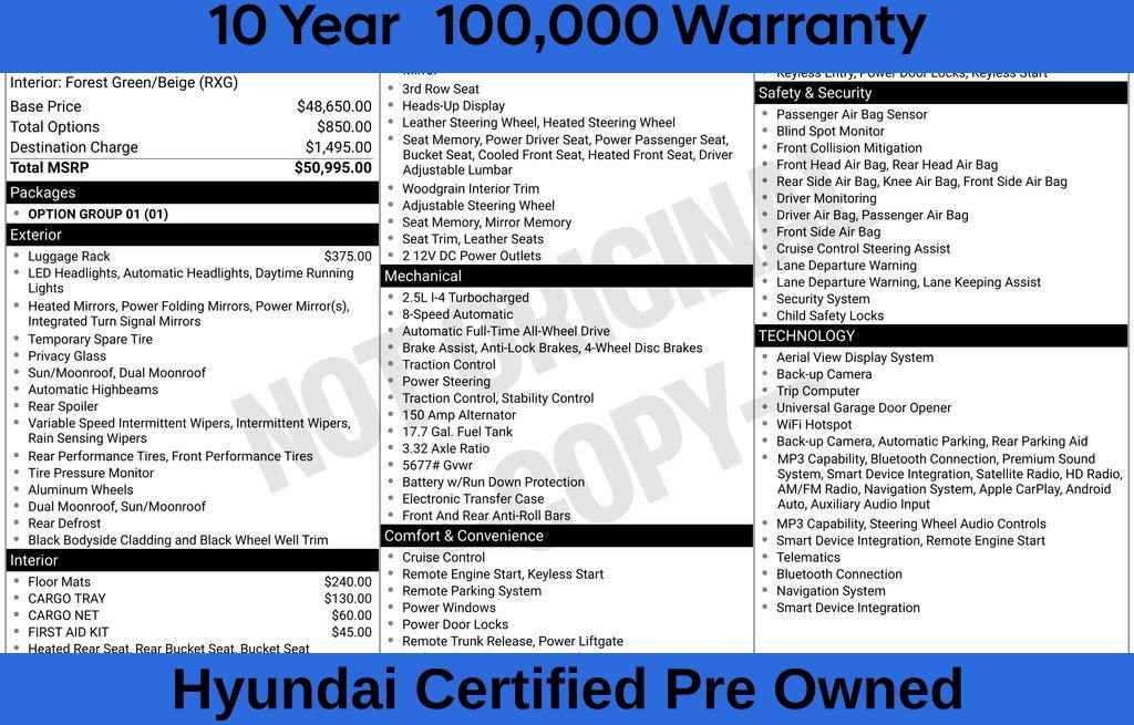 Used 2025 Hyundai Santa Fe Calligraphy AWD/4WD image 9