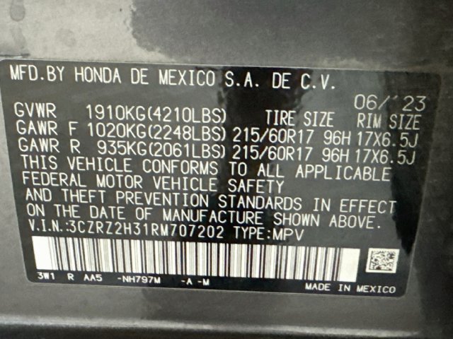 Used 2024 Honda HR-V LX image 14