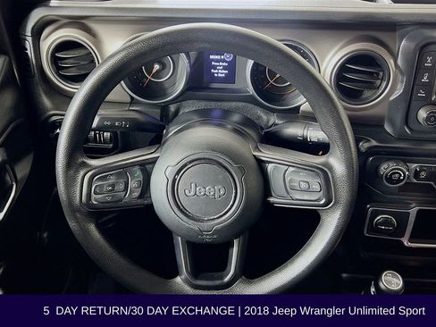 Used 2018 Jeep Wrangler Unlimited Sport AWD/4WD image 14