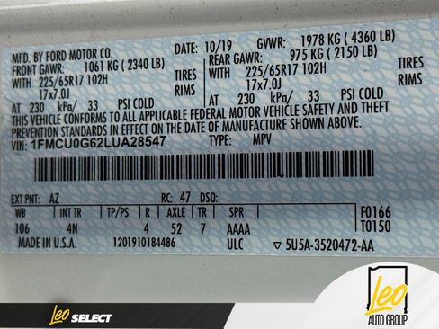 Used 2020 Ford Escape SE FWD image 33