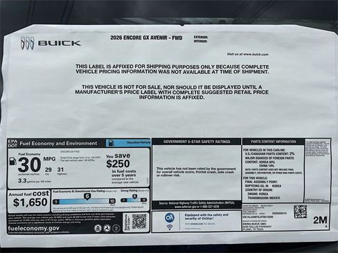 New 2026 Buick Encore GX Avenir w/ Avenir Convenience Package image 21