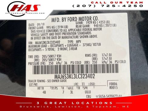 Used 2020 Ford EcoSport Titanium w/ Interior Protection Package image 16