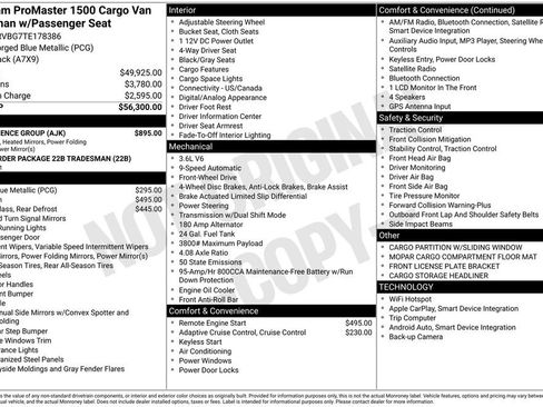New 2026 RAM ProMaster 1500 w/ Convenience Group FWD image 3