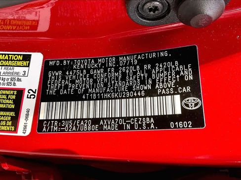 Used 2019 Toyota Camry SE FWD image 33