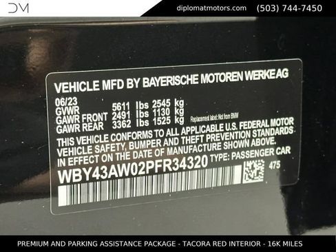 Used 2023 BMW i4 eDrive35 w/ Premium Package RWD image 50