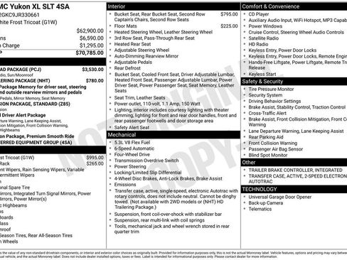 Used 2018 GMC Yukon XL SLT w/ Open Road Package AWD/4WD image 2