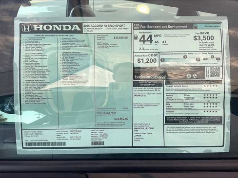 New 2025 Honda Accord Sport image 21