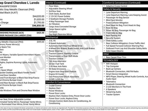 Used 2023 Jeep Grand Cherokee L Laredo w/ MOPAR Finishing Package AWD/4WD image 26
