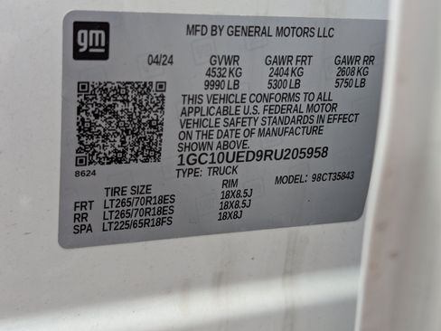 Used 2024 Chevrolet Silverado EV W/T AWD/4WD image 35