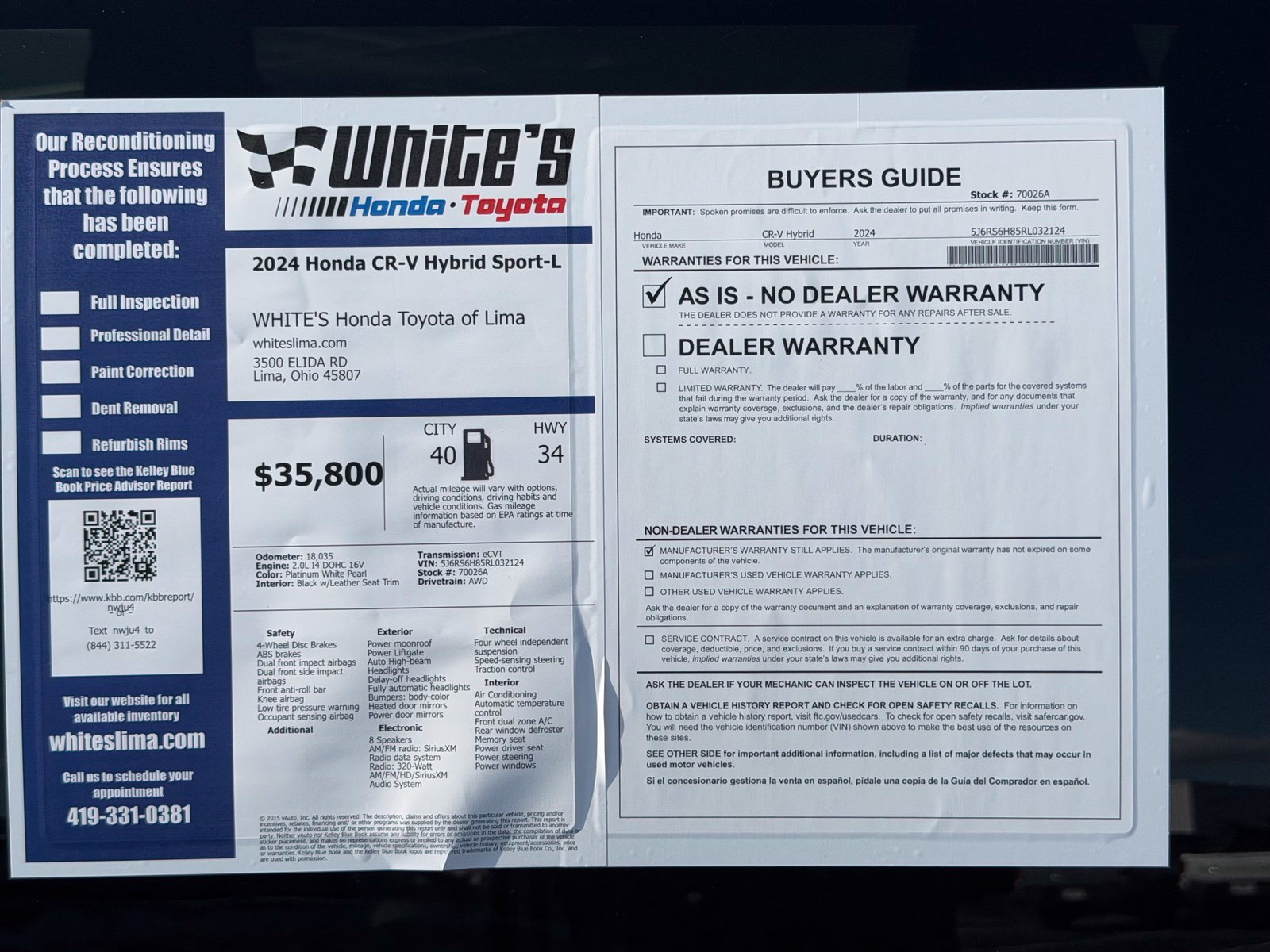 Used 2024 Honda CR-V Sport-L image 34