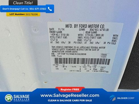 Used 2014 Ford F150 XL w/ Power Equipment Group RWD image 16