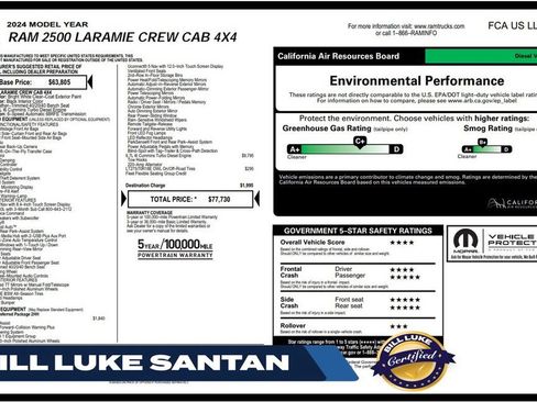 Used 2024 RAM 2500 Laramie w/ Safety Group AWD/4WD image 1