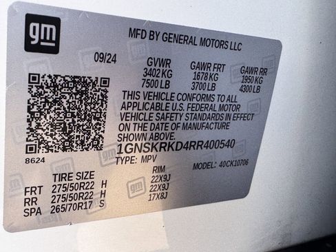 Used 2024 Chevrolet Tahoe RST w/ Luxury Package image 37