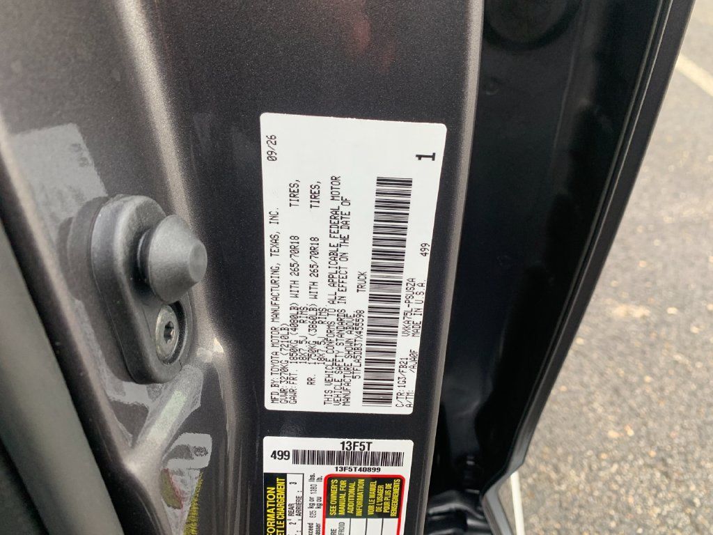 New 2026 Toyota Tundra SR5 w/ TRD Off-Road Package AWD/4WD image 32