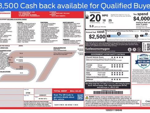 New 2026 Ford Explorer ST w/ Sun And Sound Package image 5