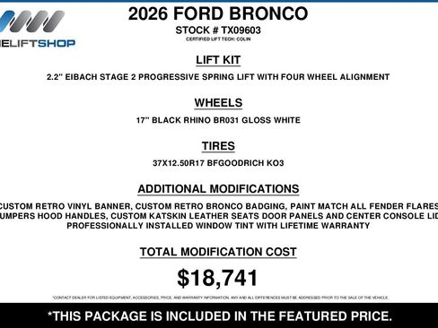 Used 2026 Ford Bronco Heritage Edition AWD/4WD image 2