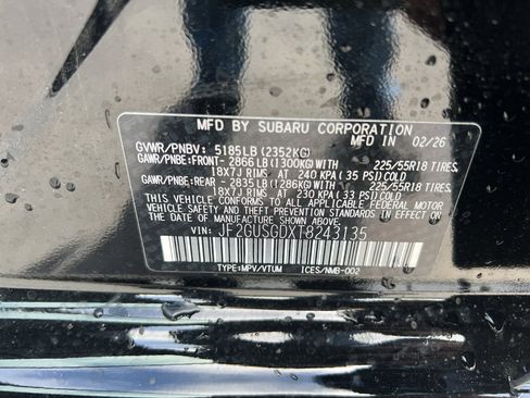New 2026 Subaru Crosstrek 2.5i Sport AWD/4WD image 33