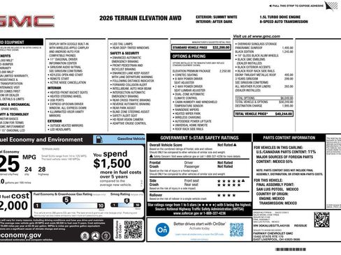New 2026 GMC Terrain Elevation w/ Elevation Premium Package AWD/4WD image 4