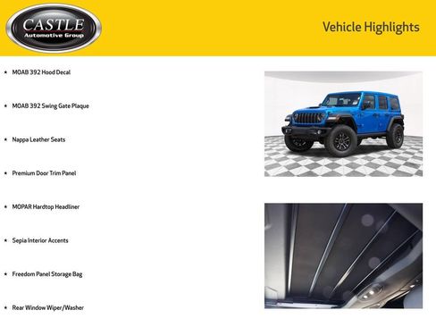 New 2026 Jeep Wrangler Unlimited Rubicon 392 w/ Quick Order Package 27X Moab AWD/4WD image 6