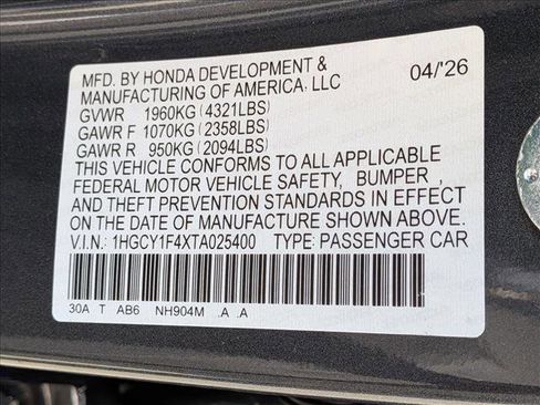 New 2026 Honda Accord SE image 19