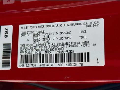 New 2026 Toyota Tacoma SR5 AWD/4WD image 31