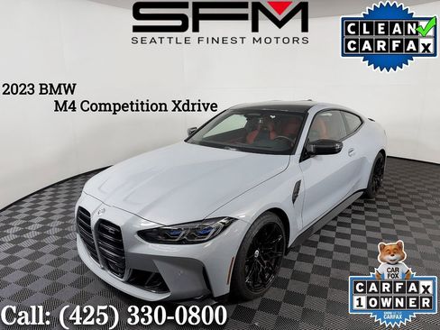 Used 2023 BMW M4 xDrive Competition w/ M Carbon Exterior Package AWD/4WD image 1