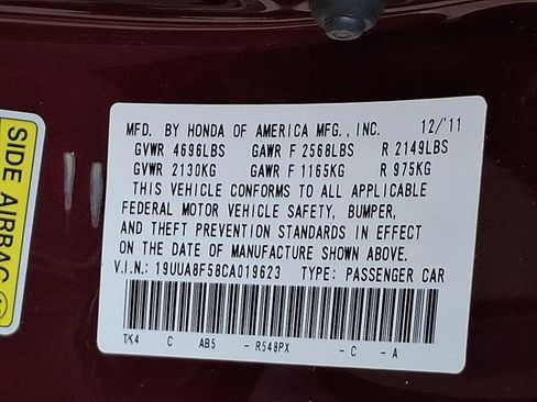 Used 2012 Acura TL w/ Technology Package FWD image 28