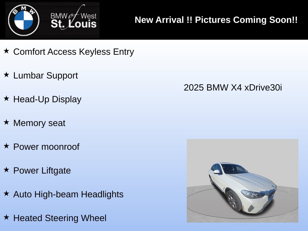 Used 2025 BMW X4 xDrive30i w/ Premium Package AWD/4WD image 9