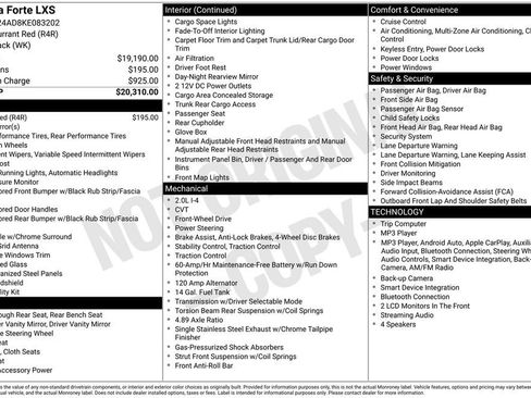 Used 2019 Kia Forte LXS FWD image 2