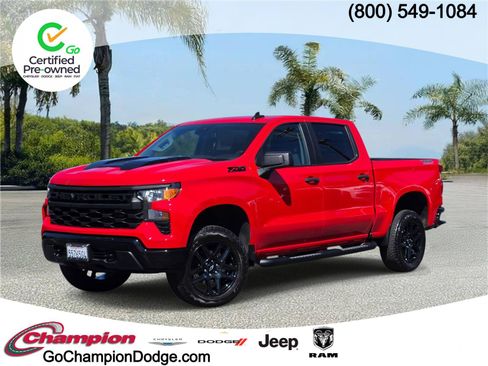 Used 2025 Chevrolet Silverado 1500 Custom Trail Boss w/ Turbomax Blackout Package AWD/4WD image 1