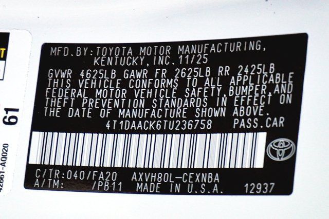 Used 2026 Toyota Camry LE FWD image 14