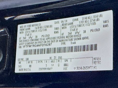 Used 2019 Ford F150 Raptor w/ Equipment Group 802A Luxury AWD/4WD image 35