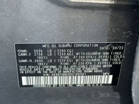 Certified 2024 Subaru Outback Limited XT image 36