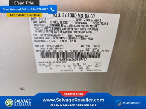 Used 2010 Ford Taurus SEL FWD image 16