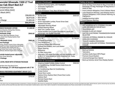 Used 2023 Chevrolet Silverado 1500 LT Trail Boss w/ Convenience Package II image 48