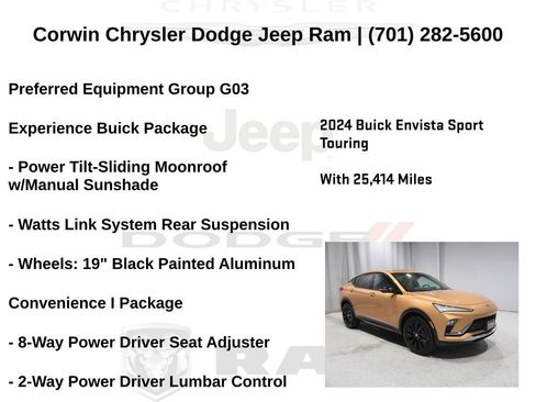 Used 2024 Buick Envista Sport Touring w/ Convenience I Package FWD image 6