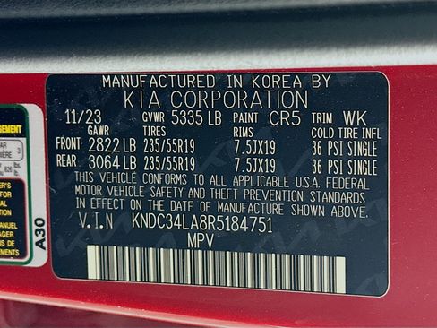 Used 2024 Kia EV6 Wind w/ Wind Technology Package RWD image 12
