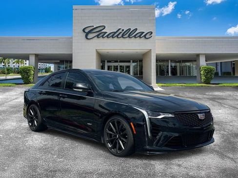 Certified 2022 Cadillac CT4 V Blackwing w/ Technology Package RWD image 1