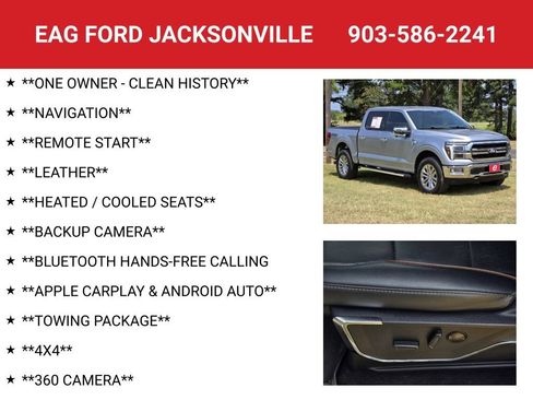Used 2024 Ford F150 Lariat w/ FX4 Off-Road Package AWD/4WD image 4