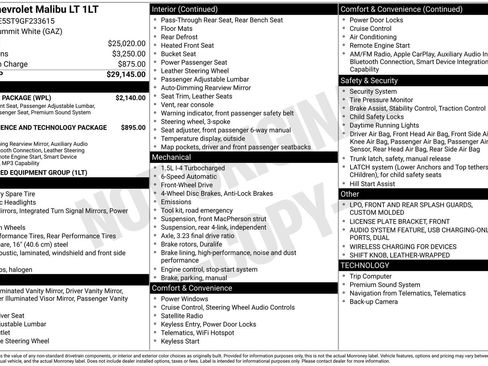 Used 2016 Chevrolet Malibu LT w/ Leather Package FWD image 14