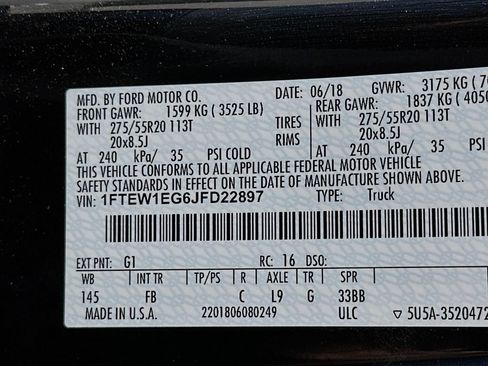 Used 2018 Ford F150 XLT w/ Equipment Group 302A Luxury AWD/4WD image 38