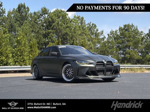Used 2024 BMW M3 w/ M Carbon Exterior Package RWD image 1