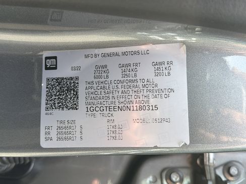 Used 2022 Chevrolet Colorado ZR2 w/ Colorado ZR2 Bison Edition AWD/4WD image 36