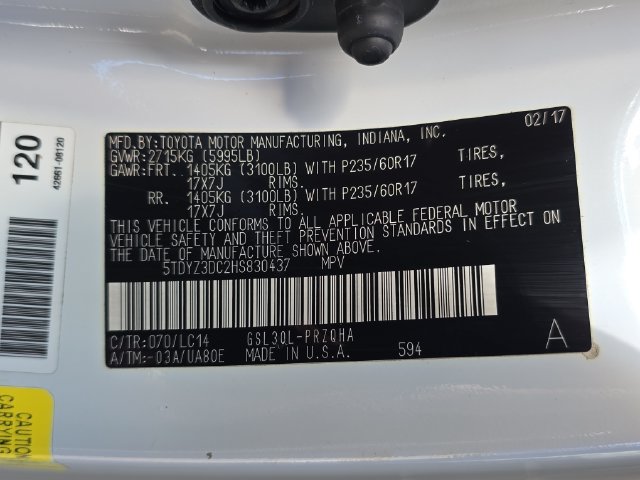 Used 2017 Toyota Sienna XLE FWD image 39