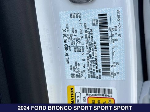 Used 2024 Ford Bronco Sport Big Bend AWD/4WD image 30