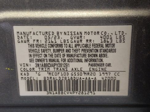 Used 2023 Nissan Sentra SV FWD image 33