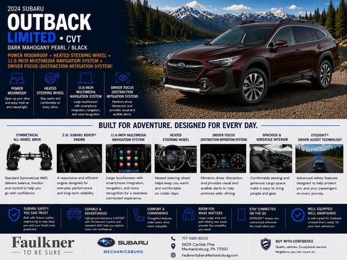 Used 2024 Subaru Outback Limited AWD/4WD image 2