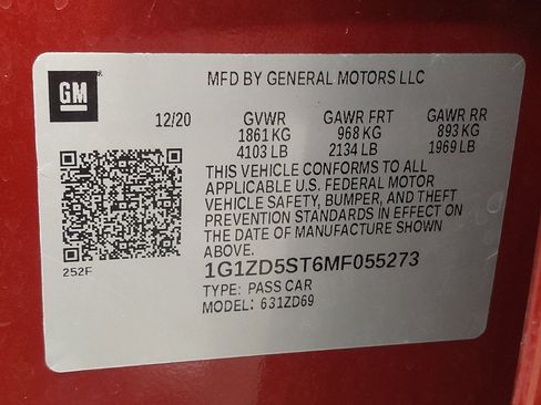 Used 2021 Chevrolet Malibu LT w/ Leather Package FWD image 33