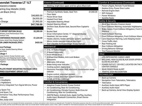 Used 2026 Chevrolet Traverse LT w/ Midnight/Sport Edition image 11